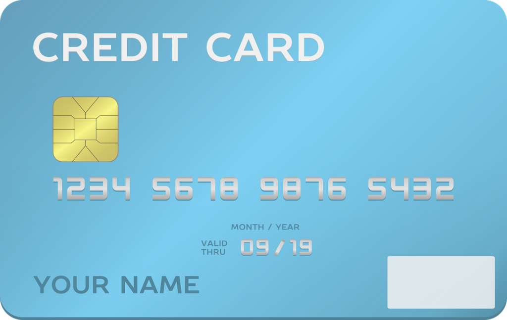 blank credit card